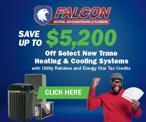 Heating and cooling system promotion medium rectangle banner with special pricing