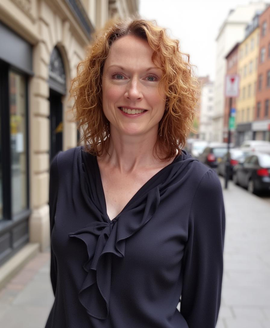 Maria Braun-Perez professional headshot on city street